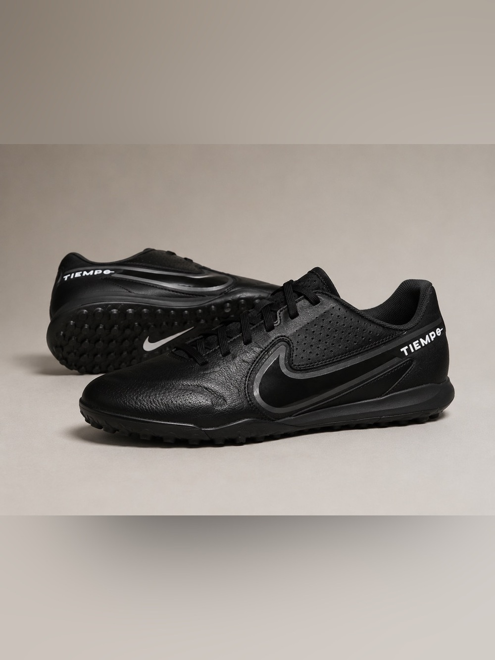 Nike Tiempo Turf Soccer Shoes - Black